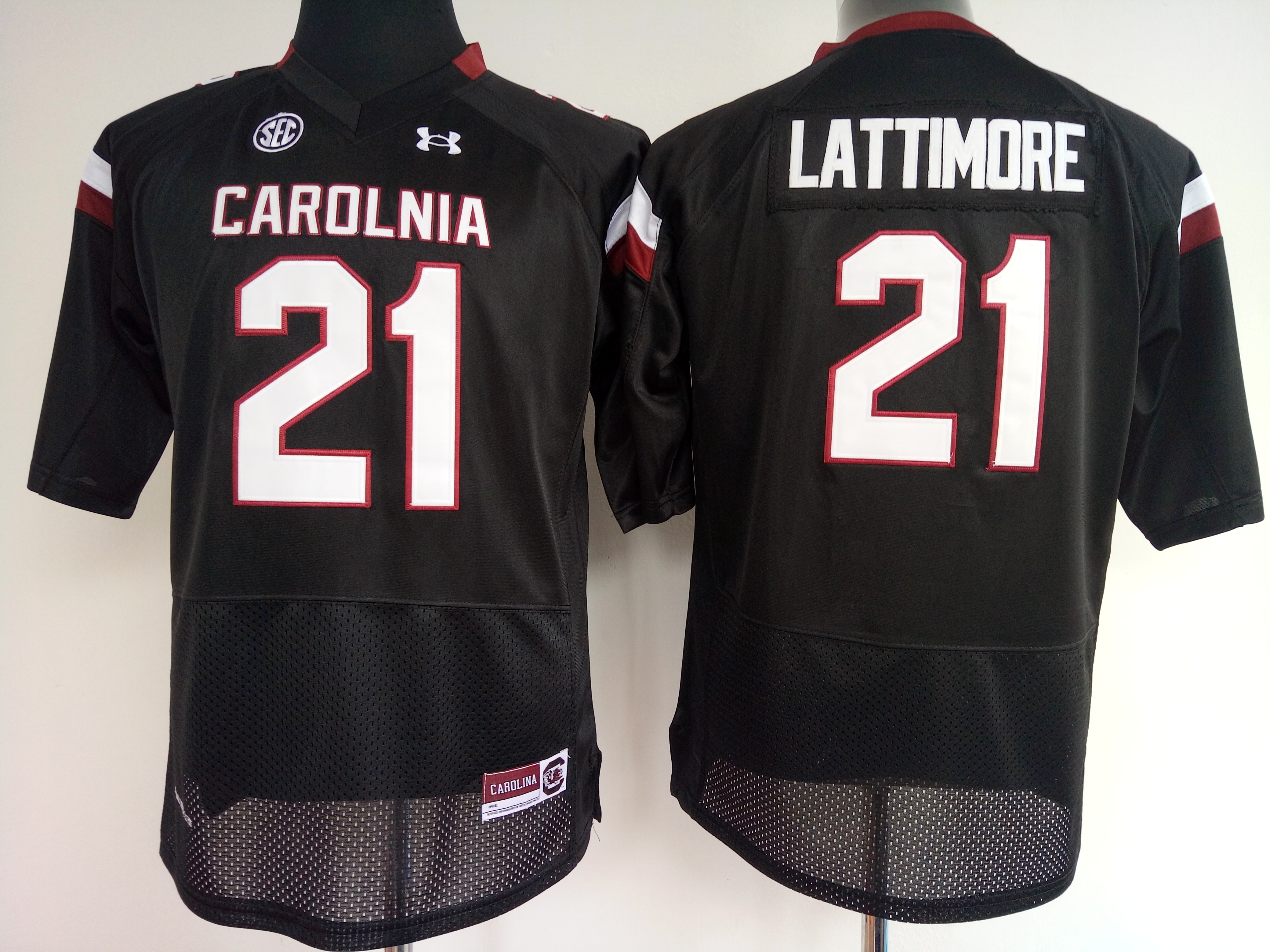 NCAA Womens South Carolina Gamecock Black #21 Lattimore jerseys->los angeles chargers->NFL Jersey